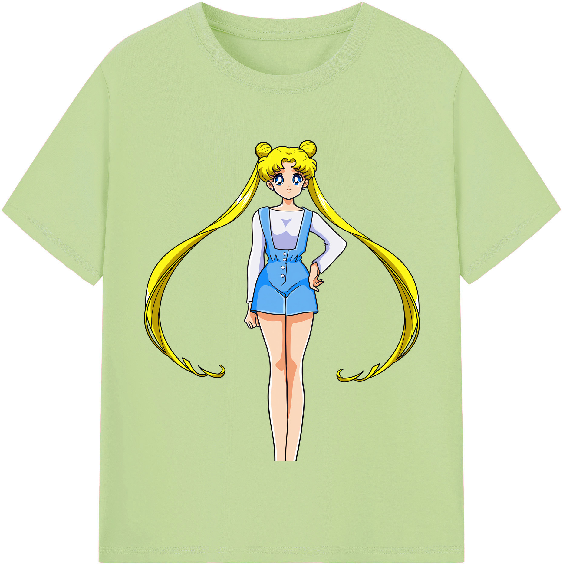 （画像用） 美少女戦士セーラームーン 愛野 美奈子 あいの みなこ Sailor Moon Aino Minako 綿100％半袖Tシャツ（フロントプリント）